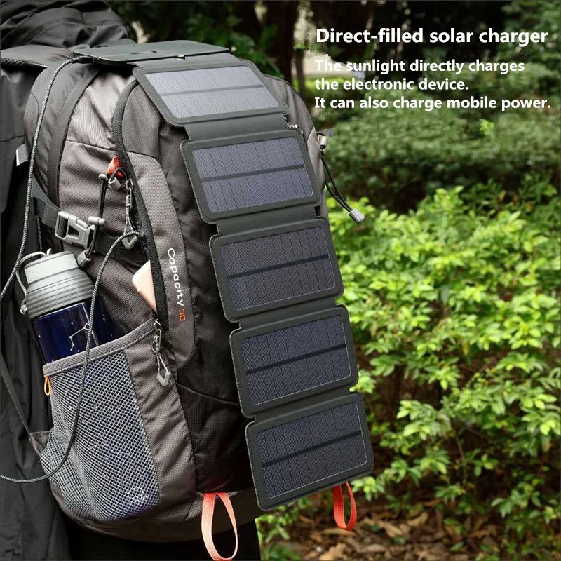 10W Five-Panel Folding Solar Charger