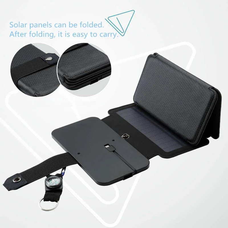 10W Five-Panel Folding Solar Charger